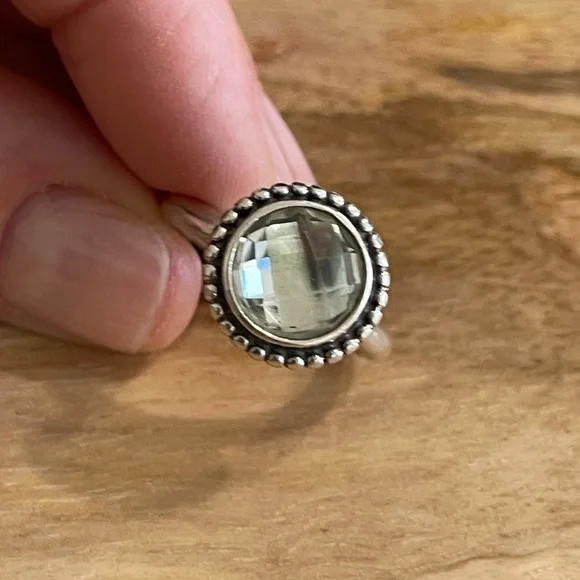 Pandora Light Green, Silver Ring - Picture 3 of 4